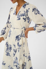 Load image into Gallery viewer, Part Two Alya Dress Blue Flowers
