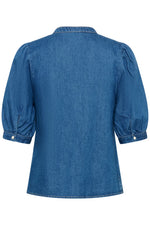 Load image into Gallery viewer, Part Two Alesia Denim Blouse
