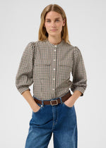 Load image into Gallery viewer, Part Two Chinette Blouse Checked
