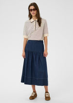Load image into Gallery viewer, Part Two Nellia Skirt Dark Denim

