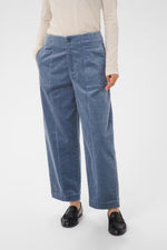 Load image into Gallery viewer, Part Two Netta Cord Trousers Flint Blue

