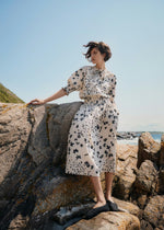 Load image into Gallery viewer, Part Two Skirt Black Floral Amaia
