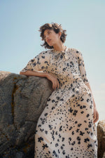 Load image into Gallery viewer, Part Two Almera Blouse Black Dot Flower Print
