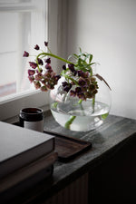 Load image into Gallery viewer, Glass Vase Round Medium
