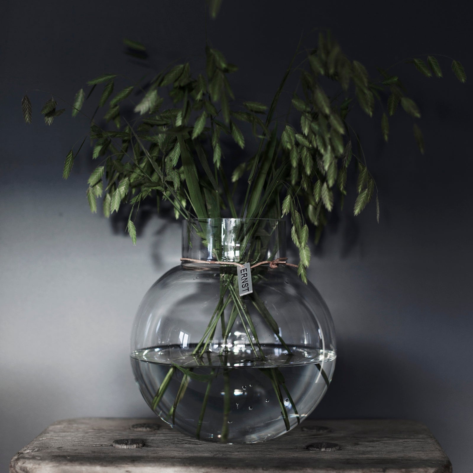 Glass Vase Round Large