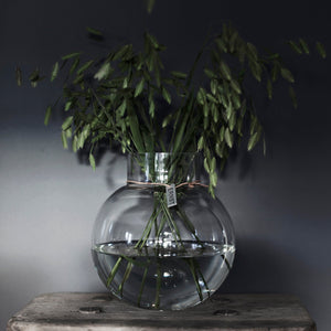 Glass Vase Round Large