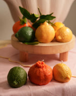 Load image into Gallery viewer, Decorative Lemon Candle Unscented
