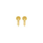 Load image into Gallery viewer, Ball Chain Earrings Gold
