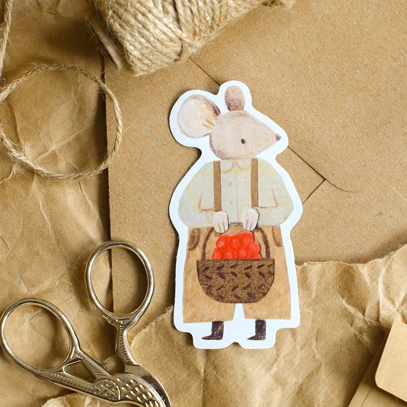 Raspberry Mouse Sticker