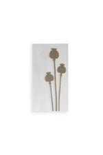 Load image into Gallery viewer, Paper Napkin Greige Poppy Seed Design Pack of 16
