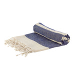 Load image into Gallery viewer, Turkish Cotton Beach Towel  Navy

