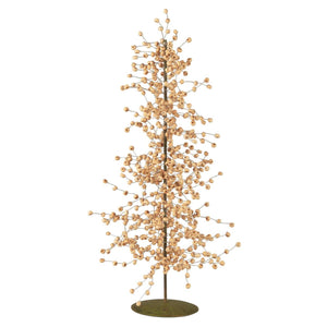 Wood and Metal Beaded Tree Standing Medium