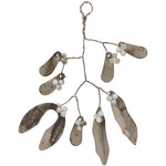 Load image into Gallery viewer, Mistletoe for Hanging Metal with Beads Medium
