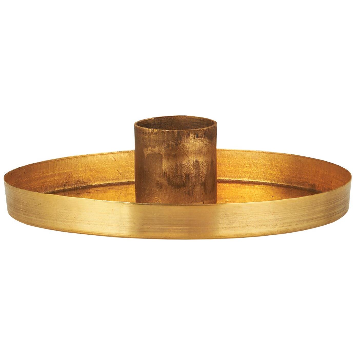 Brass Candle Holder Gloria Dinner Candle Size Large