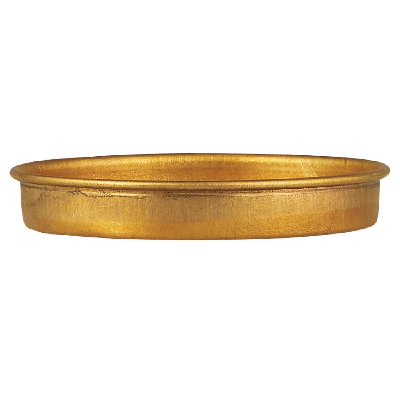 Brass Candle Tray With Edge Small