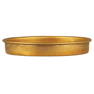Brass Candle Tray With Edge Small