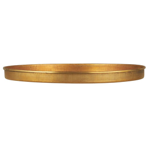 Brass Candle Tray With Edge Large