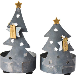 Metal Tree Tea Light Candle Holder