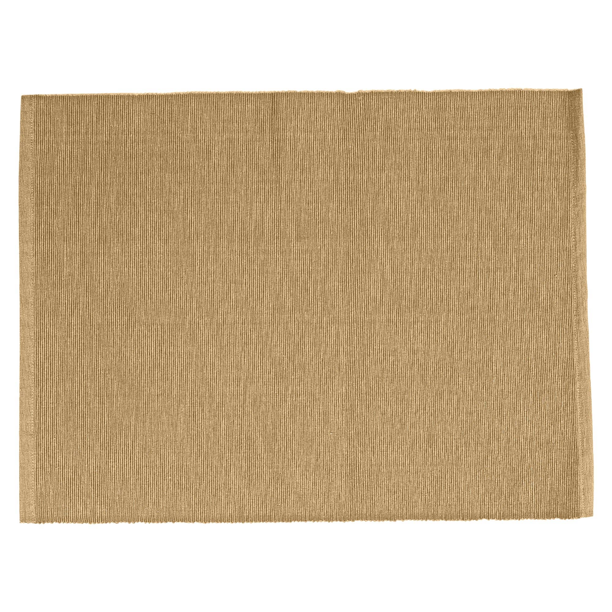 Ribbed Cotton Placemat Beige