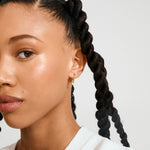 Load image into Gallery viewer, Ava Star Hoop Earrings Gold
