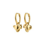 Load image into Gallery viewer, Luis Charm Hoop Earrings Gold
