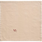 Load image into Gallery viewer, Napkin Natural with Berry Embroidery
