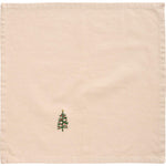 Load image into Gallery viewer, Napkin Natural with Tree Embroidery
