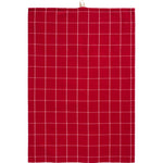 Load image into Gallery viewer, Red Check Tea Towel Cotton

