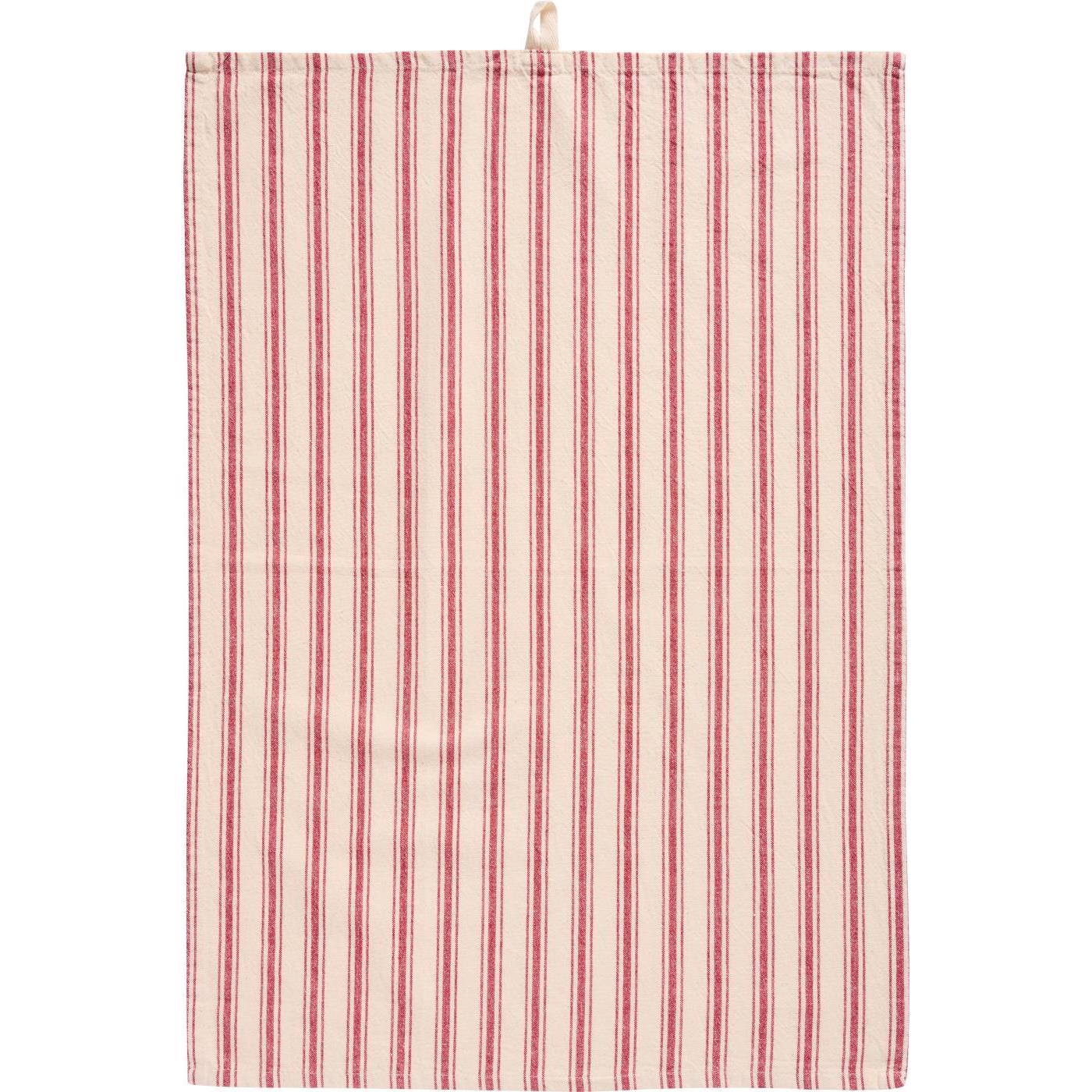 Red Stripe Tea Towel Cotton