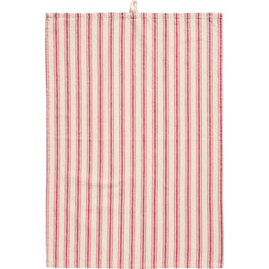 Red Stripe Tea Towel Cotton
