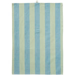 Load image into Gallery viewer, Tea Towel with Stripes Blue and Green
