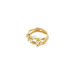 Load image into Gallery viewer, Hadley Set of Two Adjustable Rings Gold
