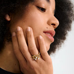 Load image into Gallery viewer, Hadley Set of Two Adjustable Rings Gold
