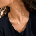 Load image into Gallery viewer, Hadley Necklace Pearl and Silver
