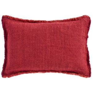 Bordeaux Woven Cushion Striped