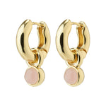 Load image into Gallery viewer, Evah Rosa Hoop Earrings Gold
