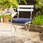 Load image into Gallery viewer, Square Garden Chair Seat Cushion Navy
