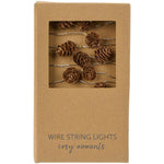 Load image into Gallery viewer, Pine Cone Wired Lights 120cm
