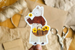Load image into Gallery viewer, Flower Cat Sticker
