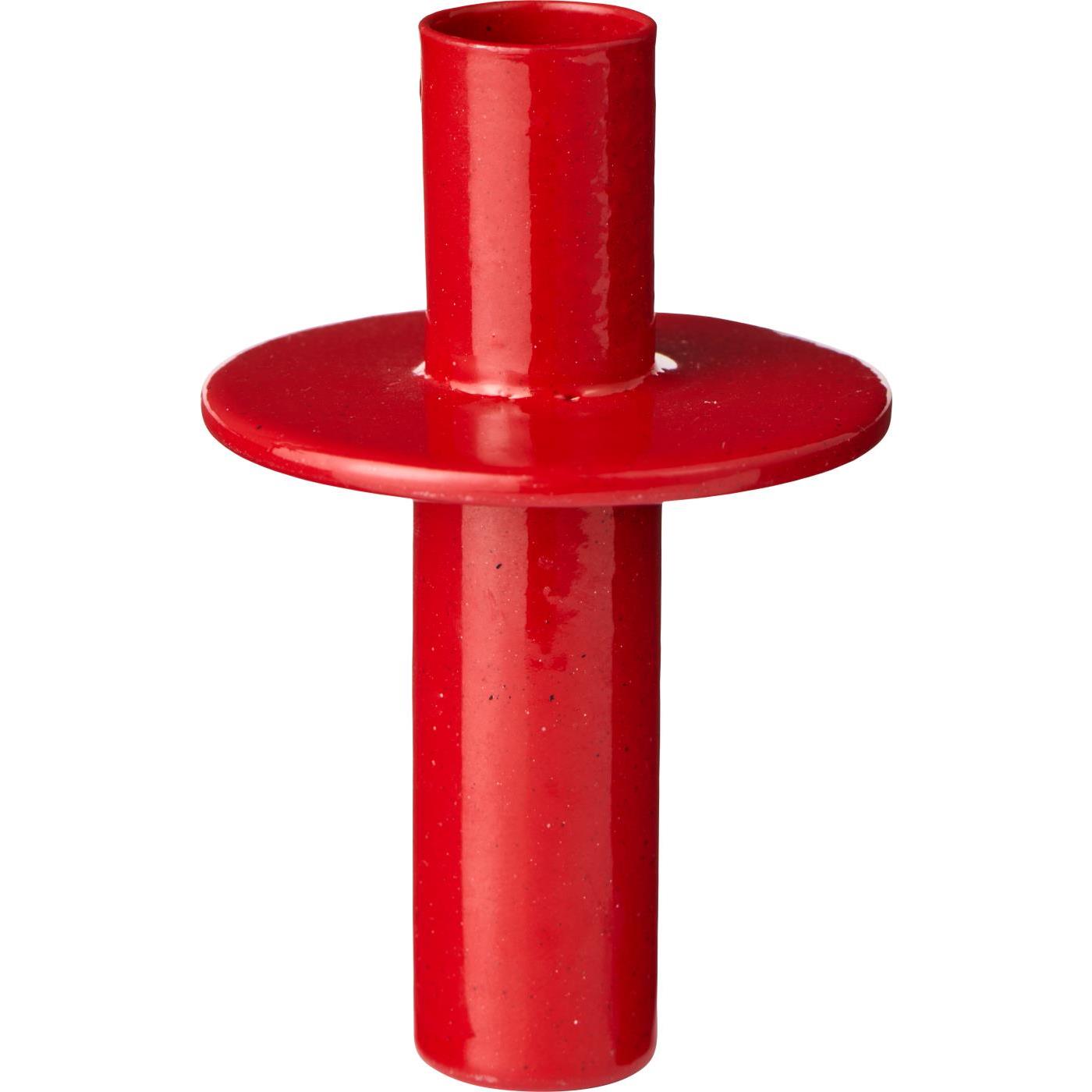 Red Metal Taper Candle Holder for Bottles