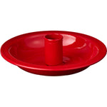 Load image into Gallery viewer, Red Metal Taper Candle Holder
