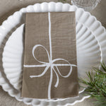Load image into Gallery viewer, Paper Napkin Greige Ribbon Pack of 16
