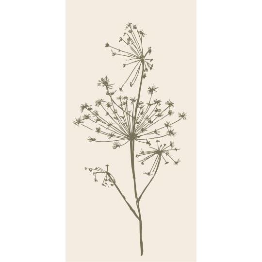 Paper Napkins Green Umbel Flower