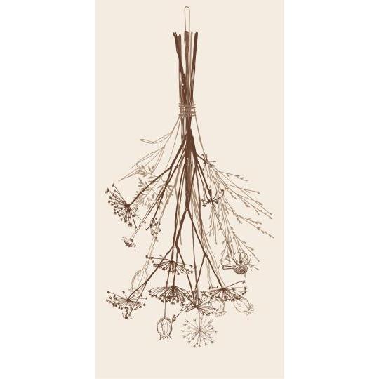 Paper Napkins Dried Autumnal Bouquet