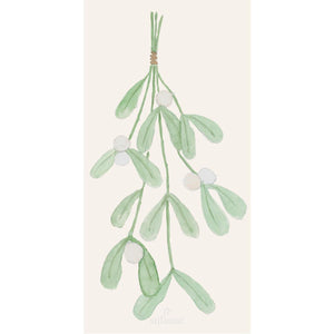 Paper Napkin Mistletoe Design 16 pack