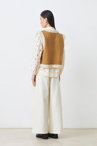 Suncoo Gilet Waistcoat Dual Brown
