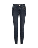 Load image into Gallery viewer, MosMosh Naomi Colla Jeans Dark Denim
