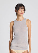 Load image into Gallery viewer, Alberte Sleeveless Wool Top Grey Melange
