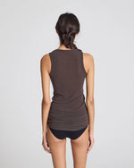 Load image into Gallery viewer, Alberte Sleeveless Wool Top Mulch Brown
