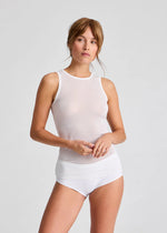 Load image into Gallery viewer, Alberte Sleeveless Wool Top White
